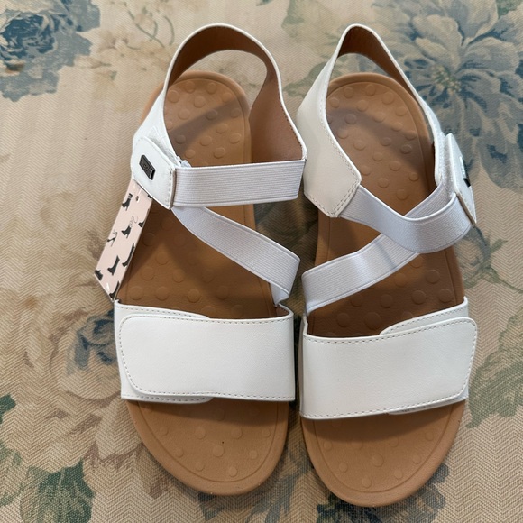 Mysoft Women’s White Arch Support Sandals NWT Sz 8 - Picture 4 of 5